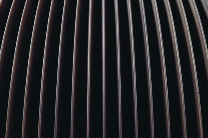 a closeup shot of metal grates