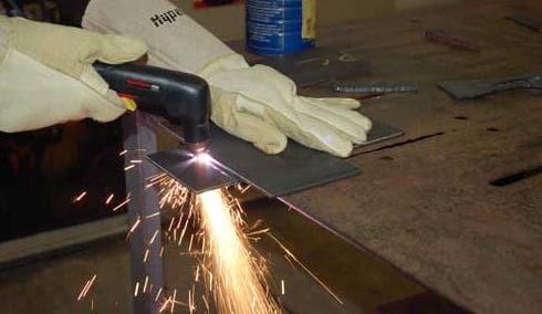 using a plasma cutter