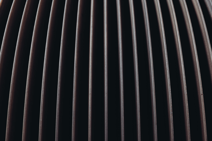 a closeup shot of metal grates